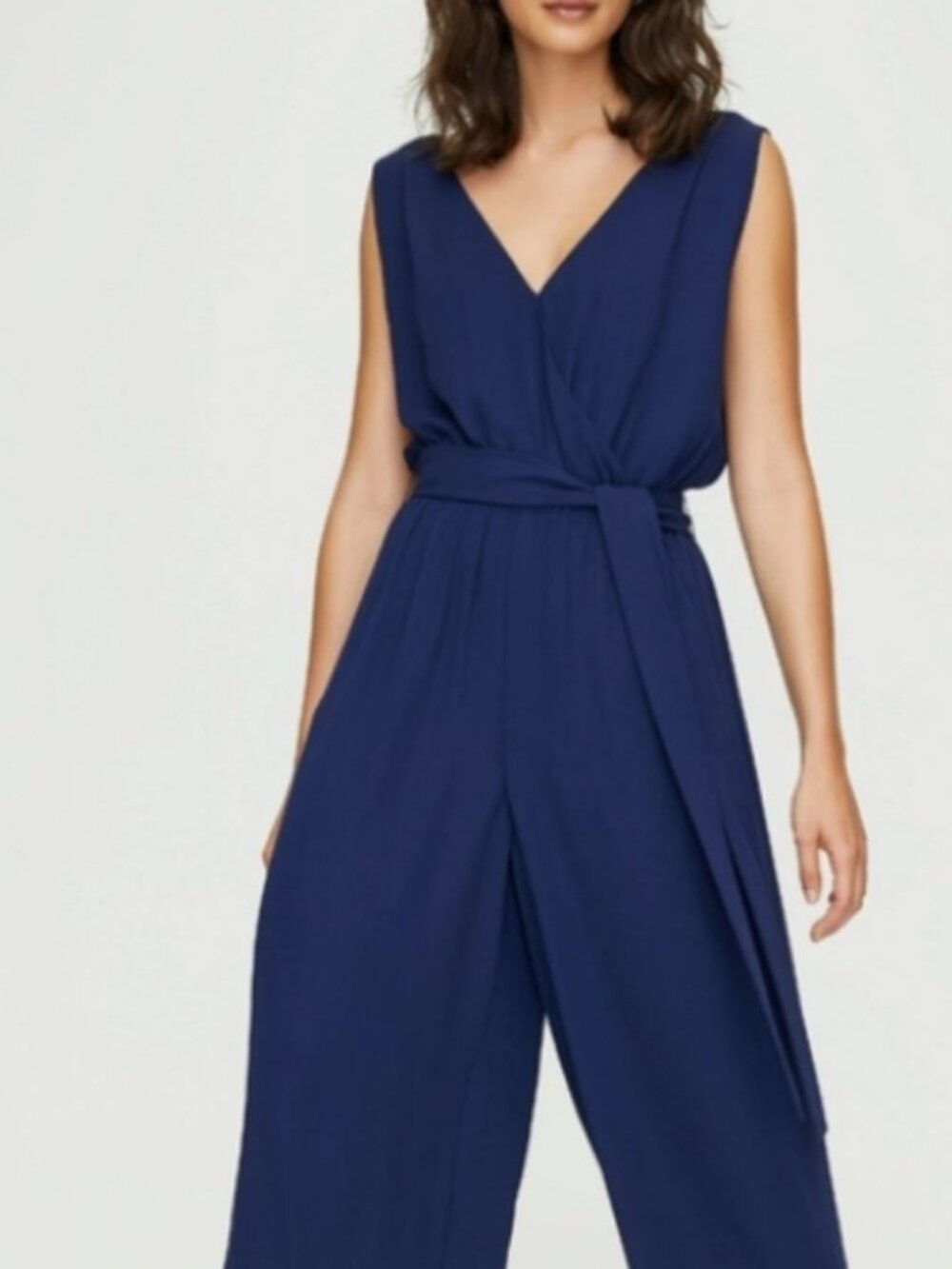 Babaton Maximillian Jumpsuit / Size XS / Indigo Aritzia Formal V-Neck